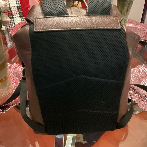 Coach Dark Brown Leather Backpack - Picture 2 of 5
